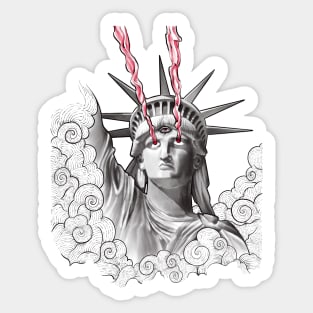 Statue of Libertyzilla Sticker